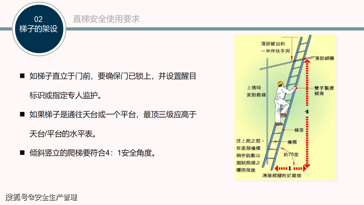 安全使用梯子的注意事项-使用梯子时的注意事项 安规